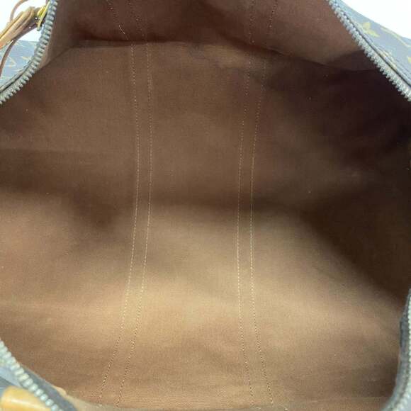 LOUIS VUITTON Brown Monogram Keepall 55 Boston Bag - Picture 4 of 12